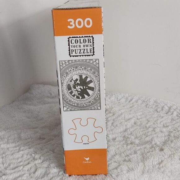 NIB 300pc. Color Your Own Puzzle "Cat on a Rug" - Picture 3 of 4